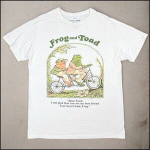 Frog and‎ Toad Graphic Tee M Frogcore Cottagecore Childhood Literary Shirt Indie